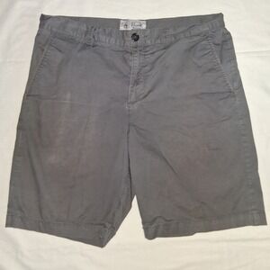Original Penguin Mens Gray Casual Chino‎ Shorts Size 32 Flat Front
